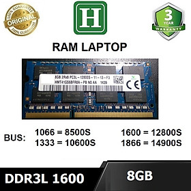 Mua Ram Laptop 8GB DDR3L bus 1600 (12800S) ram dùng cho laptop