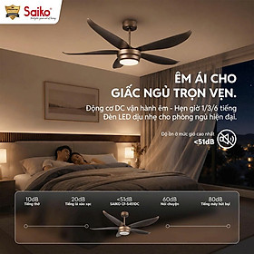 Quạt Trần Saiko CF-5450 DC 5 Cánh hàng chính hãng