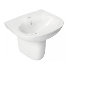 Chậu lavabo rửa mặt +chân treo ốp tường Codie VF-0947/VF-0741(sản phẩm chưa bao gồm vòi)