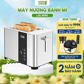 Mua Máy nướng bánh mì Lebenlang LBL9898  dùng hâm nóng  nướng 2 lát bánh sandwich 850W  bảo hành 2 năm - hàng chính hãng