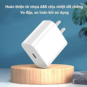 Củ Sạc Nhanh 18W Dành Cho iPhone 12 - 12Max, iPhone 12Pro - 12Pro Max - Chân Tròn - hàng chính hãng