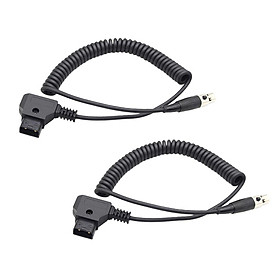 2Pack D-tap to 4Pin Mini XLR Power Cable for ARRI RED Camera   Monitor