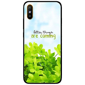 Ốp lưng dành cho Xiaomi Redmi 9A mẫu Cỏ Xanh Và Chữ