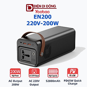 Mua Trạm sạc dự phòng Yoobao EN200 52800mAh 220V 200W Sạc nhanh PD60W - hàng nhập khẩu chính hãng