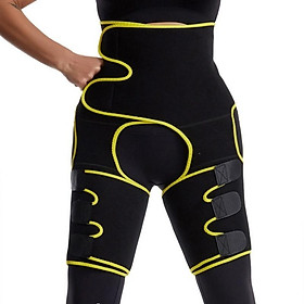 ZITY Nữ Thể Thao Thắt Lưng Hỗ Trợ Chân Hỗ Trợ Giảm Béo Chân Shaper Đùi Tông Đơ Ấm Thanh Mảnh Dáng Chân Nén Dây Shapers - S-M
