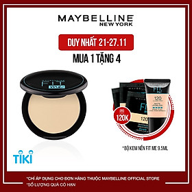 Phấn Nền Kiềm Dầu Chống Nắng 12H SPF 28 PA+++ Mịn Lì Lâu Trôi Fit Me Maybelline New York Compact Powder 6g