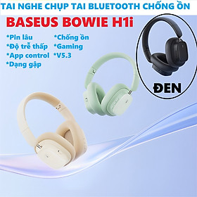 Tai nghe chụp tai buetooth V5.3 gaming chống ồn dạng gập cao cấp Baseus