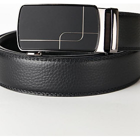 Dây Lưng Nam FttLeather Cao Cấp, Mặt Kính Sang Trọng, Chất Liệu 100% Da Bò