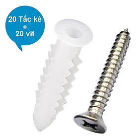 Mua Bộ 20 Tắc Kê Nhựa + 20 Vít
