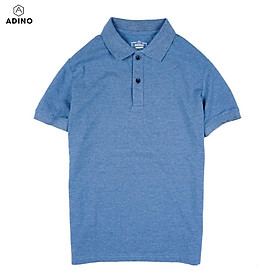 Áo polo nam ADINO màu vàng vải cotton co giãn nhẹ dáng công sở slimfit hơi ôm trẻ trung PL43