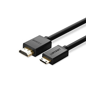 Cáp chuyển đổi mini HDMI sang HDMI 1.4 full HD dài 2m màu đen UGREEN 10117Hd108 Hàng chính hãng