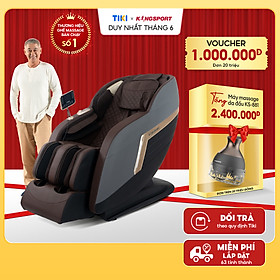 Ghế massage KINGSPORT G80 cao cấp con lăn 3D với 15 bài tập, công nghệ lọc khí Ion âm, túi khí massage chân cao