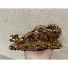 Mua Tượng con rồng phong thủy bằng gỗ bách xanh kt 20×9×8cm