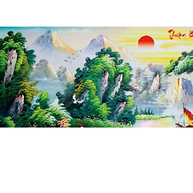Mua tranh thêu chữ thập Thuận buồm xuôi gió - LV3044