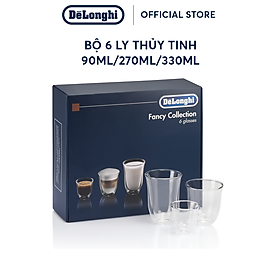 Mua  Hàng chính hãng  Bộ quà tặng 6 ly thủy tinh DeLonghi (gồm 3 dung tích 90ml/ 270ml/ 330ml)