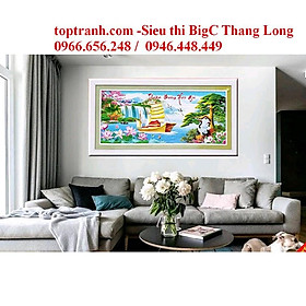 Mua Tranh thêu chữ thập 3D thuận buồm xuôi gió cỡ bé 88865 chưa thêu