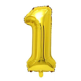 Bóng số tuổi size cực lớn 32 inch trang trí tiệc sinh nhật màu vàng, bạc, dễ dàng sử dụng,bóng tráng nhôm loại đẹp BB102