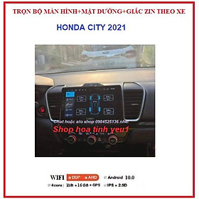 BỘ Màn hình ô tô dvd android 9 inch theo xe HONDA CITY 2021