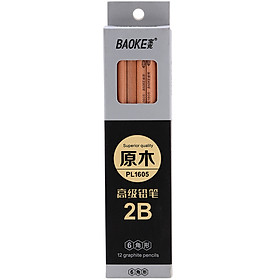 Hộp 12 Cây Chì Chuốt 2B Baoke PL 1605