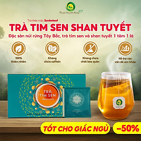Trà Tim Sen Shan Tuyết Tây Côn Lĩnh Sunbeleaf - Chống Lão Hóa, An Thần Ngủ Ngon Và Bảo Vệ Tim Mạch - Hộp 20 Gói