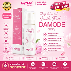 Dung dịch vệ sinh phụ nữ GENTLE FRESH độc quyền DAMODE chai 135ml dung dịch vệ sinh phụ nữ tốt nhất chính hãng Hàn Quốc