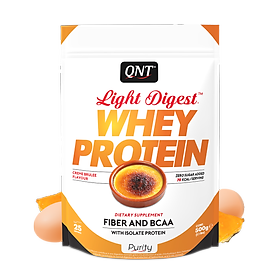 Bột Đạm Whey Hương Vị Kem Cháy hiệu QNT 500g (QNT Light Digest Whey Protein Creme Brulee 500g)