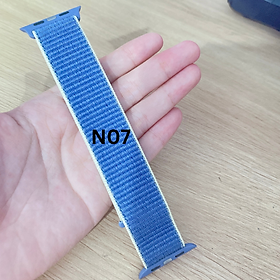 Mua Dây đồng hồ cho Apple Watch bằng vải Nylon 44mm 42mm 40mm 38mm khóa dán tiện lợi series 5/4/3/2/1
