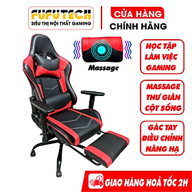 Mua Ghế gaming FUFUTECH gamma massage thư giãn  có gác chân  tựa lưng  khung chân kim loại chịu lực tốt  tay điều chỉnh