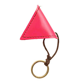 2Pcs Guitar Plectrums + PU Plectrum Pick Bag Holder Key Ring Chain Guitar Accessory(Pick Random Color)