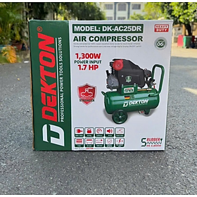MÁY NÉN KHÍ CÓ DẦU 25L 1.7HP 1300W DK-AC25DR DEKTON - HÀNG CHÍNH HÃNG