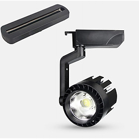 Mua Đèn rọi ray khuỷu tay đen 20w ánh sáng vàng ấm (tặng kèm đế ngồi)