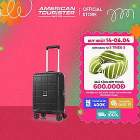 Vali kéo American Tourister Hundo Spinner EXP TSA - Black - Cabin 55/20