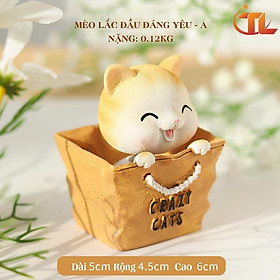 Mua Mèo lắc đầu trang trí dễ thương - Crazy Cats
