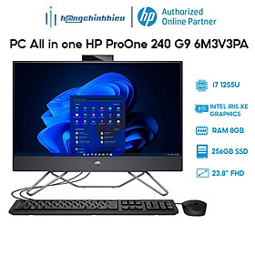 Mua Máy tính All in one HP ProOne 240 G9 6M3V3PA (Core i7 1255U | 8GB | 256GB SSD | Intel Iris Xe Graphics | 23.8Inch) Hàng chính hãng