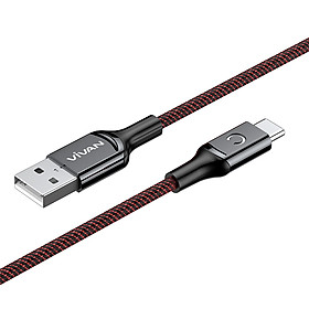 Mua Cáp Sạc Nhanh Type-C VIVAN VZC10 – Sạc và Truyền Dữ Liệu 2in1  Tự Động Ngắt  Chất Liệu Dây Dù  Nguồn Điện 3A - HÀNG CHÍNH HÃNG