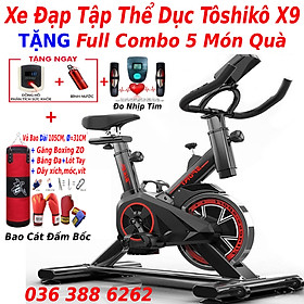 Xe đạp thể dục thể thao - xe đạp tập thể dục thể thao tại nhà X-SPEED tặng bóng bàn luyện phản xạ cao cấp + đồng hồ đo chỉ số + bình nước thể thao