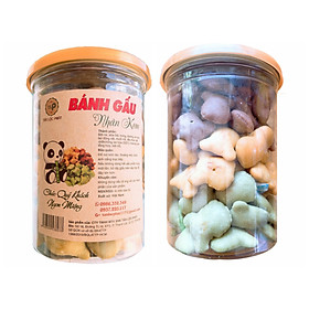 (COMBO 2 HŨ) BÁNH GẤU NHÂN KEM MIX 3 VỊ SIÊU NGON TÂN LỘC PHÁT - MỖI HŨ 250G