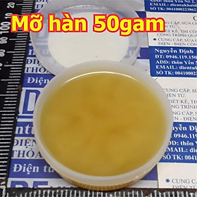 Mỡ hàn giúp dễ hàn chì, loại hộp nhựa 50gam/ 80 gam/ 150 gam kde5010