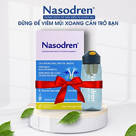[MUA 1 TẶNG 1] Xịt giảm nhanh Viêm Xoang NASODREN - Giúp hỗ trợ chữa trị và cải thiện ngay tình trạng ngạt mũi, viêm mũi dị ứng, đau nhức đầu do Xoang cấp và mãn tính - hiệu quả cao, tiết kiệm chi phí - 100% thảo dược tự nhiên