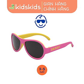 Kính chống tia cực tím phi công hai màu Babiators - Pink Lemonade, cho bé 3-5 tuổi