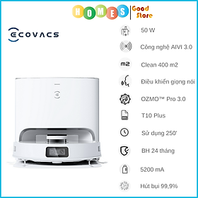 Robot Hút Bụi Lau Nhà Ecovacs N30 Pro Omni Xòe Giẻ, Lực Hút 10.000 Pa - Hàng Chính Hãng