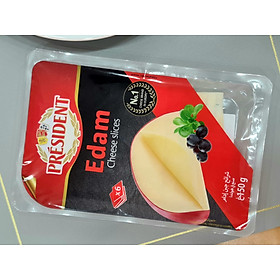 PHÔ MAI LÁT PRESIDENT - EDAM CHEESE NATURAL SLICE 6 SLICES 150G