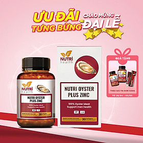 Viên Uống Tinh Chất Hàu New Zealand NUTRI OYSTER PLUS ZINC 30 Viên