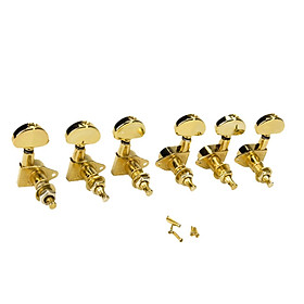 Set of 6 Guitar String Tuning Pegs  Machine Heads 3L + 3R Golden New