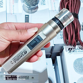 Mua BÁN LỖ tăng tương tác ...Micro có dây SANSUI + TOMAHAWK bắt tiếng chuẩn hát nhẹ lời bay hát karaoke gia đình phòng hát