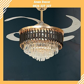 Mua Quạt trần đèn cánh xếp trang trí kiểu dáng sang trọng hiện đại DQ-6100