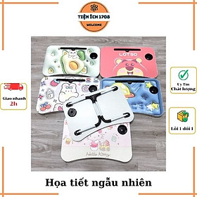 Mua Bàn học sinh gấp gọn thông minh có khe máy tính bảng  khay để ly - chân bàn sơn tĩnh điện