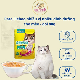 PATE LIEBAO dinh dưỡng cho mèo - gói 80g