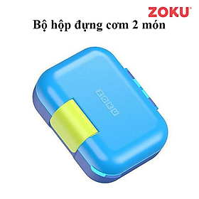 Bộ hộp đựng cơm Bento Junior 2 món ZOKU - Hàng Chính Hãng