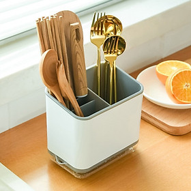 Mua Ống đũa để bàn 3 ngăn có khay thoát nước